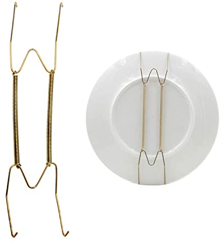 MOVKZACV Appendini per piatti da parete, in acciaio inox, compatibili con piatti decorativi, 20,3 cm, 30,5 cm, 30,5 cm, 35,5 cm, 40,6 cm, 1 pezzo