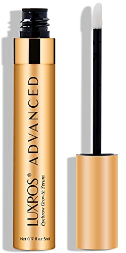 LUXROS Eyebrow Enhancer, Boost Serum for Longer, Thicker, Healthier Brows - 5ml, 6 Month Supply
