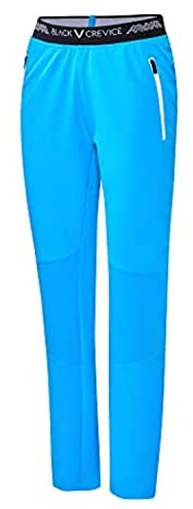 Black Crevice Utomhusbyxor för kvinnor I högkvalitativa vandringsbyxor av 90% polyester och 10% spandex I vattenavvisande utomhusbyxor dam I ventilerande vandringsbyxor dam med elastisk linning,
