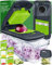 Multifonctions Coupe Legumes Mandoline Cuisine avec Spiraliseur - Decoupe Legumes Manuel - Trancheur de Légumes - Coupe Legume Cube Oignon Carotte Concombre Tomates Fruits (Tout-en-1 Gris/Vert)