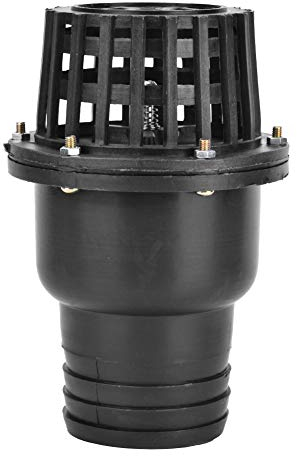 Wasserpumpen Fußventil, PVC Schwarzes Niederdruck Flachventil für Brunnenpumpe, Zubehör für Wasserpumpen Rückschlagventile(3 Zoll)