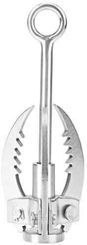 Gancho plegable de 3 garras, acero inoxidable al aire libre, gancho de agarre de escalada con alta capacidad de carga