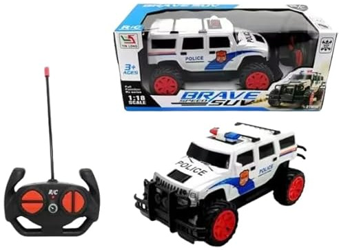 YSAMAX Remote Control Police Car Toy With Light, Durability And Longevity, Countless Hours Of Entertainment, Authentic Light Effects, Imaginative Play