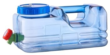 VducK Contenedor de Agua con Grifo, 10L Camping Senderismo Cubo de Agua portátil Portador de Agua Cubo de plástico para Acampar al Aire Libre