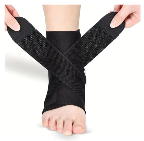 JMORCO Sprunggelenkbandage Knöchelbandage mit PE-Platte, verstellbares Knöchel-Kompressionspaket aus Neopren, for Knöchelverstauchung, Laufen, Achillessehnenentzündung
