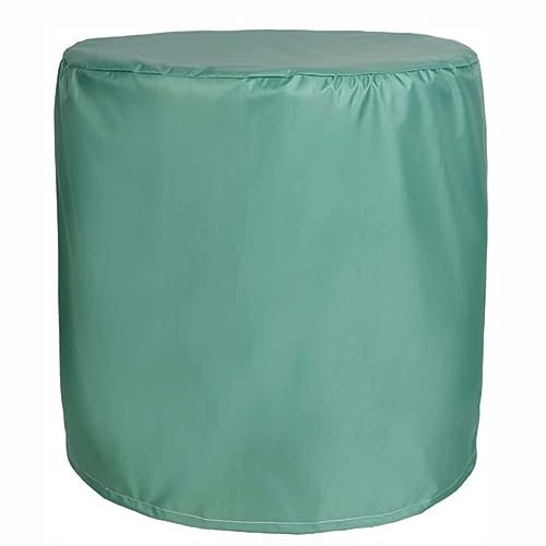 Runde Outdoor-Tischabdeckung, 185 x 95 cm, wasserdicht, strapazierfähig, Terrassenmöbel-Abdeckung mit winddichtem Design, ideal für Garten-Esstisch, strapazierfähiges 420D-Oxford-Gewebe