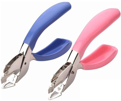 CUEMOON 2 Stück Büroklammer-Ziehwerkzeug, Klammerentferner, Metall Entklammerer, Tackerklammern Heftklammerentferner, Klammer, für Entfernen von Heftklammern für Büro,Schule oder