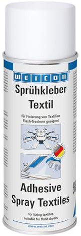 WEICON Sprühkleber Textilien, farblos, 500 ml | Textilkleber, Gewebekleber, Sprühkleber, für Stoffe, Filz, Schaumstoff und Leder, lösbar und repositionierbar
