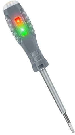 Prueba De Cable De Fase Neutral: Detector De Voltaje Sin Contacto | Luz Y Destornillador - Probador De Electricista Eléctrico De Corriente De Corriente Eléctrica Circuito De Energía - Probador Eléctri