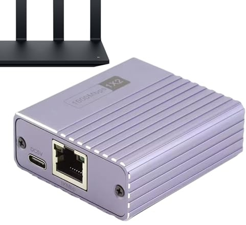 Netzwerk Splitter Ethernet Kabel Verteiler 1 Eingang 4 Ausgänge | 1000 Mbit/s Plug-and-Play für Zuhause Wohnzimmer Büro Besprechungsraum