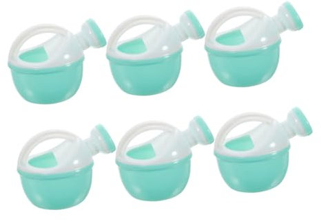 KONTONTY 6 Piezas Regadera Infantil de Plástico para Jardín y Playa Juguete de Riego para Diseño de Dibujos Animados para Baño y Jardinería