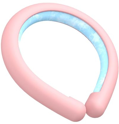 Portable Ice Ring - Neck Cooling Tube for Summer Heat Relief | Hands-Free Wearable Cooling Wrap for Sports, Work, & Outdoors | No Drip, Ergonomic Fit, Reusable Gel