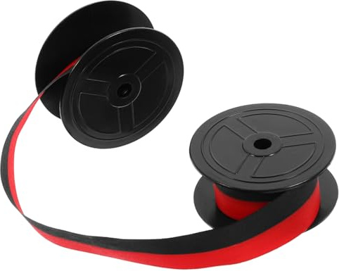 Housoutil Doppelspulen Farbband für Mechanische Schreibmaschine Langlebiges Ersatzband in Schwarz Rot Kompatibel mit Stardp Einfache Installation Klare Druckqualität