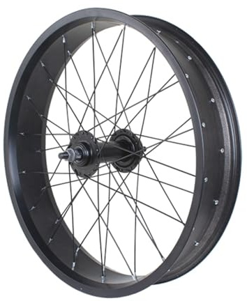 20 24 Snowbike Hinterrad 26×4,0 Fat Tire Bike-Radsatz Aluminiumlegierung Beachbike Felgen Innenbreite 80/100mm Scheibenbremse Bolt-on Nabe 7/8/9/10-Gang Schraubkranz(20)