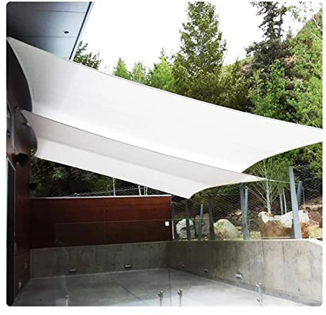 Tenda parasole impermeabile, rettangolare, per patio, giardino, posto auto coperto, piscina, pergola, disponibile nelle misure 2 x 5 m, 3 x 6 m, 4 x 8 m