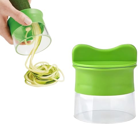 Spiralschneider Gemüse,Spiralschneider,Zucchini Spaghetti Schneider 4 In 1 Hand Gemüseschneider Gemüsehobel, Für Gemüsespaghetti Gemüsenudeln SpiralschneiderKarotte Für Gurke Kartoffel Kürbis