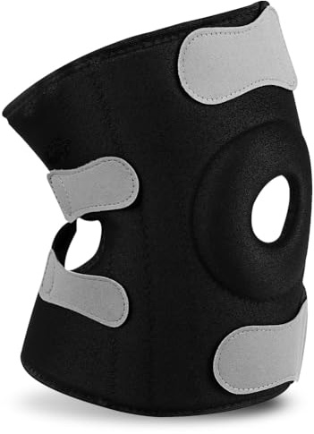 Fefod Tutore Ginocchio, Ginocchiera Ortopedica Rotulea Confortevole con Stabilizzatori Laterali, Regolabile Ginocchiera Sportiva Traspirante per Corsa, Lesioni Menisco, Artrite, Infortunio Sportivo