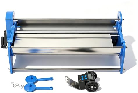 Tapetlimbeläggningsmaskin, 53 cm manuell applikator med elektronisk mätare och vikbart handtag, perfekt för tapetklister, gummi och stärkelse