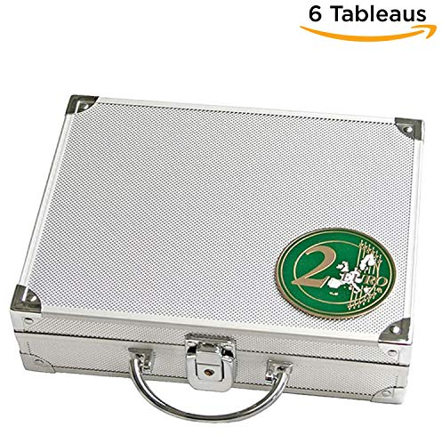 Safe 172 ALU Münzkoffer 6 Tableaus 6334 für 180 Münzen bis 32 mm & 2 Euro Münzen Gedenkmünzen in Münzkapseln