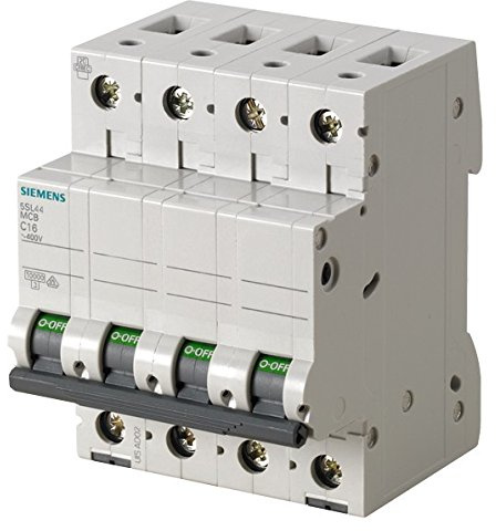 Siemens 5sl4 – Leitungsschutzschalter 10 kA curva-d 4 polig 40 A 70 mm