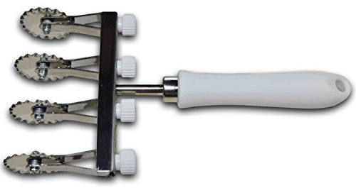 Elettro Center Art.340 Tagliapasta, Acciaio Inossidabile, Bianco