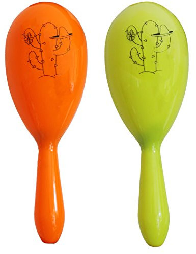 Maracas-RASSELN ODER Shaker = FÜR Erwachsene = Plastik Maracas-ERHALTBAR IN 5 ZUSAMENSTELLUNGEN - SUPER FÜR Jede Tanz Party- Salsa ODER Rumba =
