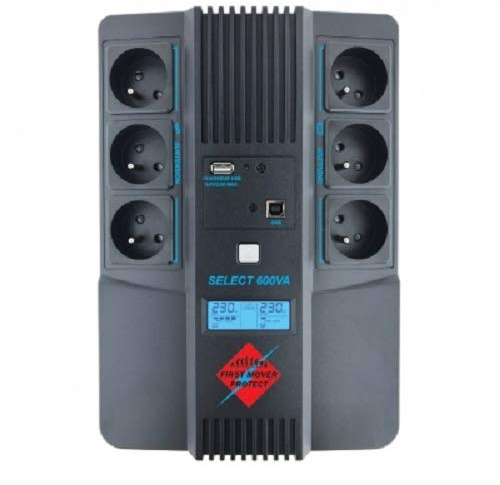 Onduleur First Mover Select Multiprise 600Va 360W+ Usb2A