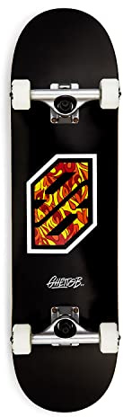 Tavola skateboard completo Ghetto blaster Flame whi 8.25
