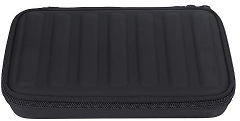 Mundharmonika-Etui, PU-Leder Schwarz Tragetasche für 7 Mundharmonikas