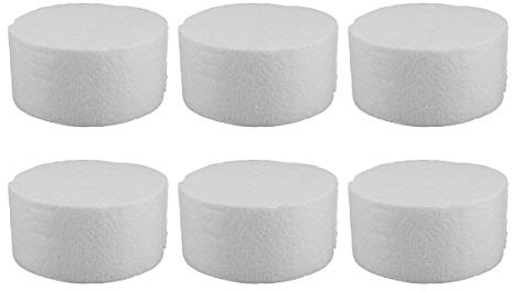 ULTNICE Runde Schaumstoffplatte 10X10X2In DIY Basteln Styropor Zylinder Für Handgemachte Dekorationen Modellierwerkzeug Für Küche Haushalt Und Party Zubehör