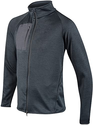 Komperdell Full Zip Sweater Protektorenjacke (Black/Blue,L)
