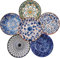 TuYines Porcelain Tapas Dishes,Snack Bowls for Tapas,Tapas Bowls Set,Ceramic Dipping Bowls,6pcs Ø 10 cm Small Spice Bowls,Dishes Sauce Dishes for Sushi,Sauce,Snack and Soy