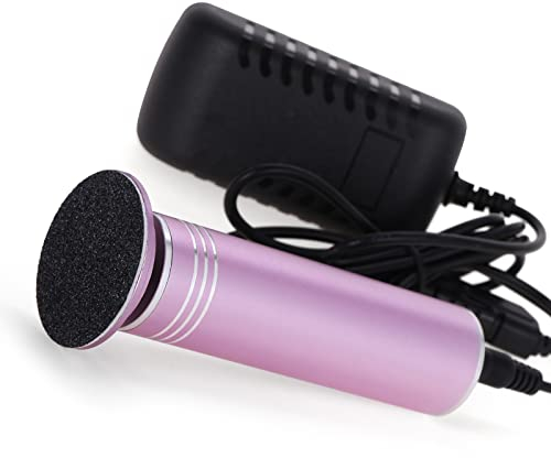 Piedicure Elettrico, Velocità Regolabile, Lima per Piedi Elettrica Professionale Piedi Attrezzi per Pedicure con Cuscinetti di Ricambio (Rosa)