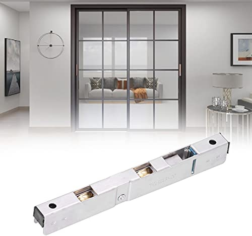Schiebetür Rollen, 15.8×2.3×1.3cm Edelstahl Push Pull Tür Fensterrolle Dual Rollen Metall Schiebe Terrasse Tür Roller Montage Ersatz(1pcs)
