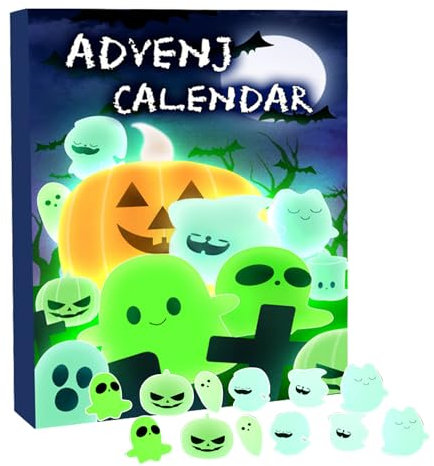 Weihnachten Adventskalender 2023, 24 Tage Nachtleuchtender Geist Dekoration, Adventskalender Überraschung Geschenke, Tier Spielzeug Jungen Geschenke, Zimmer Deko für Schrank, Wohnung, Wohnzimmer,