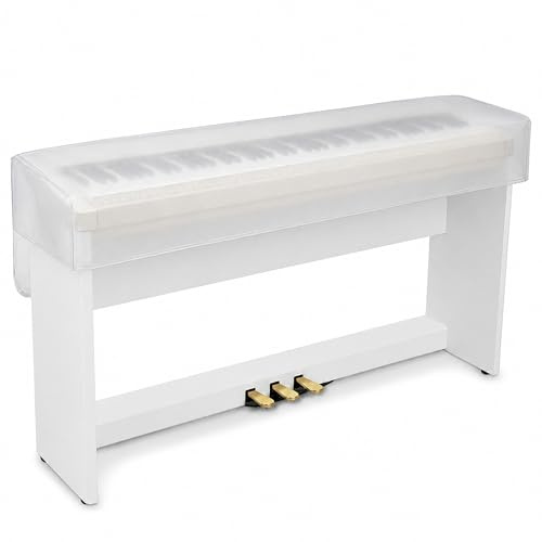 Musiin 88-Tasten-Staubschutz für die Tastatur, wasserdichte, matte, transparente Abdeckung