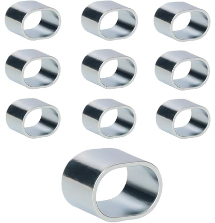 10x Würgeklemme 8mm 10mm Presshülsen Seilklemme Expanderseil Planenseil PKW Anhänger Auto (8mm)