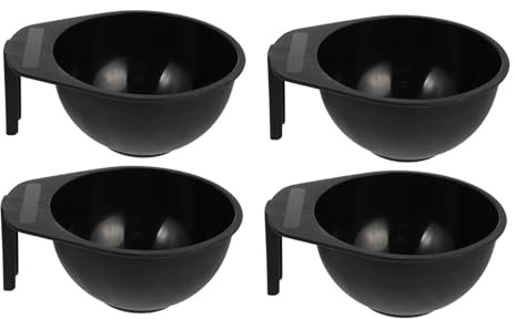 MERRYHAPY Ciotole Per Tinta Chioma in Plastica Set 4 Pezzi, Ciotole Per Mescolare Colore Riutilizzabili Resistenti Per Saloni Parrucchieri e Uso Domestico