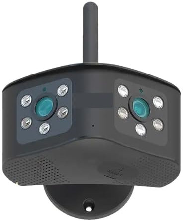 Telecamera di sicurezza Telecamera Wi-Fi panoramica da esterno 4K 8MP da 180° con angolo di visione ultra ampio Telecamera IP a doppio obiettivo AI Rilevazione umana Telecamera di sicurezza CCTV da 4M
