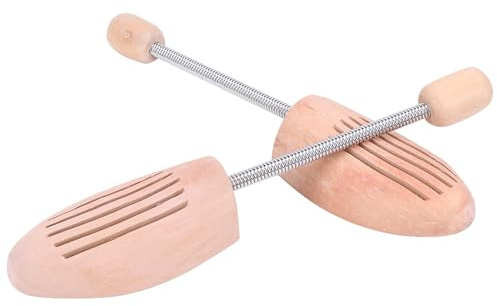 Gsycle Camilla para zapatos de madera de 2 piezas, forma de zapatos antideformación y antiarrugas, con columna de resorte para botas de deporte para mujer y hombre, #-03, 39 40