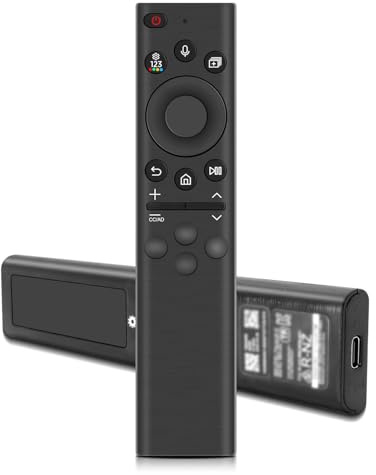 BN59-01385A Wiederaufladbare Superkondensator Sprachfernbedienung für Samsung Smart-TV, Universal Fernbedienung, Ersatz Sprachfernbedienung mit USB C kompatibel mit Samsung Fernbedienung für Smart TV