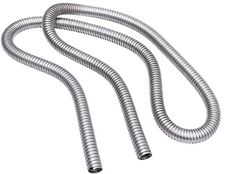 POPETPOP Stainless Steel Cable Sleeve Protector Durable Hose Wire Cover for Wires Cables and Electrical Protection for Office Home Cinema and Desk Use Diameter