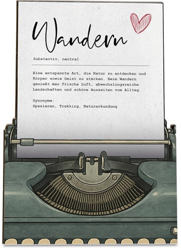 Generisch Holz-Papier Karte XXI (Definition Wandern)