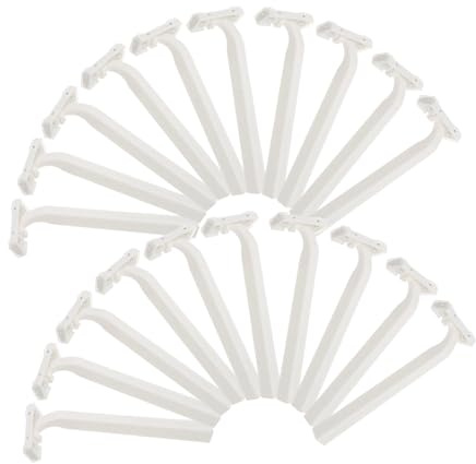 LALADEFIEE 20 Pièces Rasoir Corporel Jetable pour Hommes et Femmes Tondeuse Petite et Lames Fines pour Voyage Hôtel Sauna et Usage Personnel Rasage et Confortable
