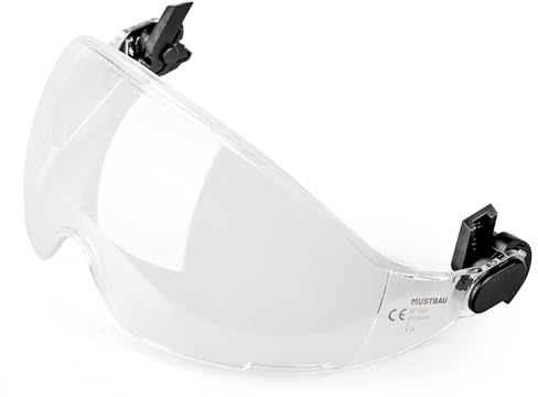 Mustbau Gafas de seguridad transparentes con protección ocular antiarañazos, antisalpicaduras, protección UV, accesorios para construcción industrial EN 16321