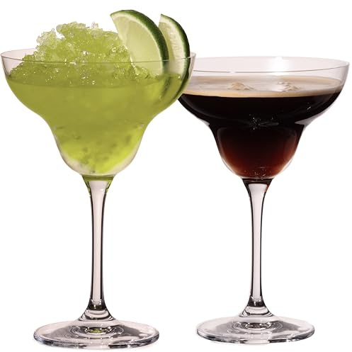 IMPERIAL glass Lot de 2 verres à margarita – Verres à Margarita 290 ml en verre Crystalline – Verres à cocktail passent au lave-vaisselle