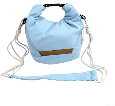 Borsa a tracolla compatta impermeabile per fotocamera DSLR, mirrorless e SLR, con tracolla per un comodo trasporto fotografico e uso all'aperto (blu)