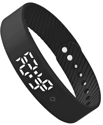 Väckarklocka - Aktivitetsspårare För Vibrerande Armband | Gentle Morning Wakeup, 3 Alarms Drinking Reminder | För Barn Tonåringar Vuxna Män Kvinnor Äldre Potträning Medicinering Fitness Bed