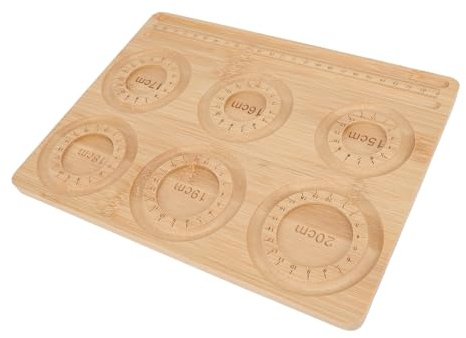 Pärlbräda, pärldesignbräda, skala 15 till 20 cm, massivt trä, lämplig för smycketillverkning och armbandsdesign