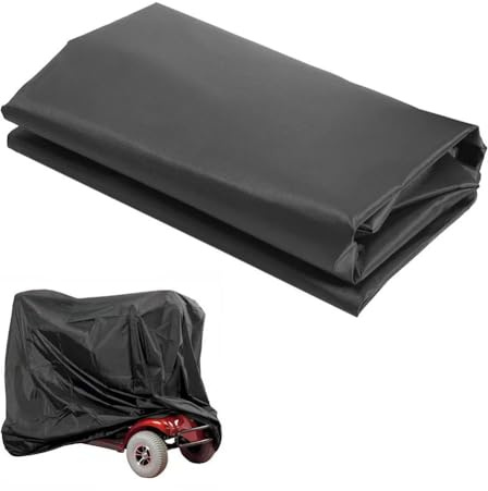 Funda para patinete eléctrico, PVC resistente, protector para todo tipo de clima, para sol, lluvia y nieve, 142 x 66 x 91 cm, color negro